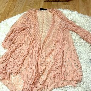 Pink Kimono from blue rain! Size large